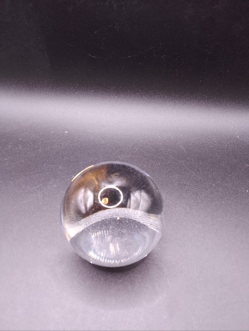 Beautiful Clear Paperweight No Signature